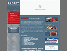 Tablet Screenshot of exporttowing.com